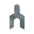 1-1/2"x2-1/2" Shim with Slot, 1/32" Thick, Zinc