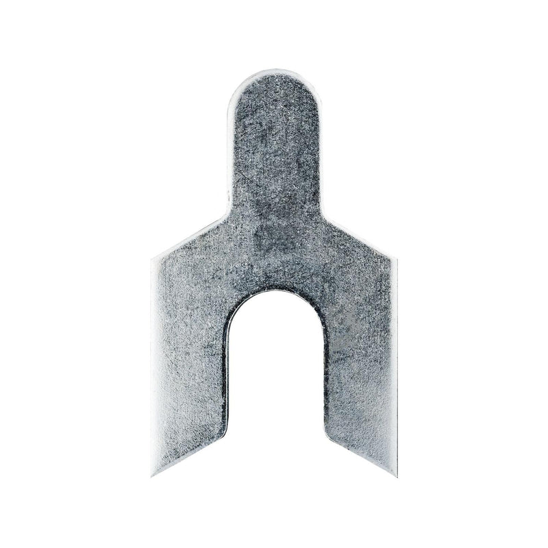 1-1/2"x2-1/2" Shim with Slot, 1/16" Thick, Zinc