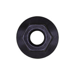 5/16"-18 Spin Lock Nut with Serrations USS Flange, Black Phosphate
