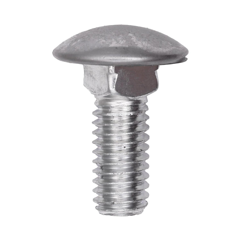 3/8"-16x7/8" Round Head Bumper Bolts, Zinc