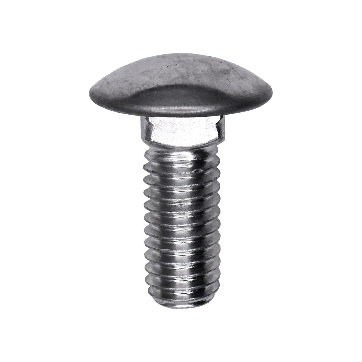 3/8"-16x1" Round Head Bumper Bolt, Zinc