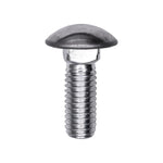 7/16"-14x1-1/4" Round Head Bumper Bolt Stainless Steel Cap, Zinc