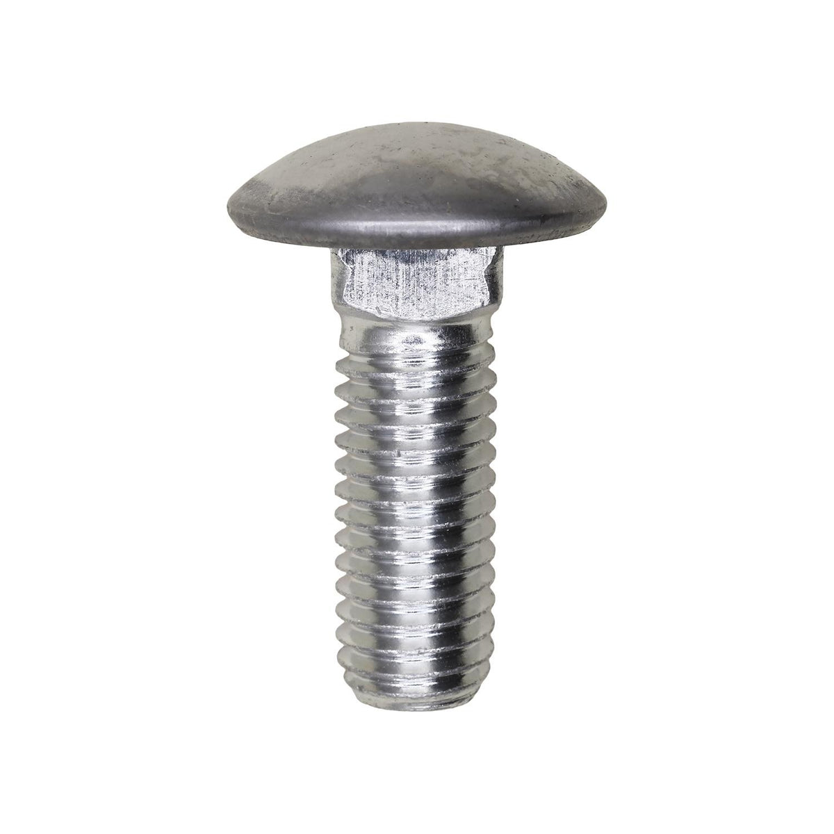 1/2"-13x1-1/2" Round Head Bumper Bolt Stainless Steel Cap, Zinc