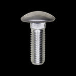 1/2"-13x1-1/2" Round Head Bumper Bolt Stainless Steel Cap, Zinc