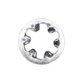 #4 Shakeproof Internal Lock Washers, 1/4" OD, Zinc