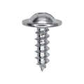 #10x5/8" Slotted Truss Head Washer License Plate Screw, Type A/AB, 1/2" Washer, Zinc