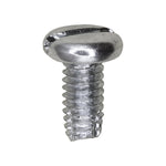 #8-32x3/8" Slotted Pan Head Type F Thread Cutting Screw, Zinc Chromate