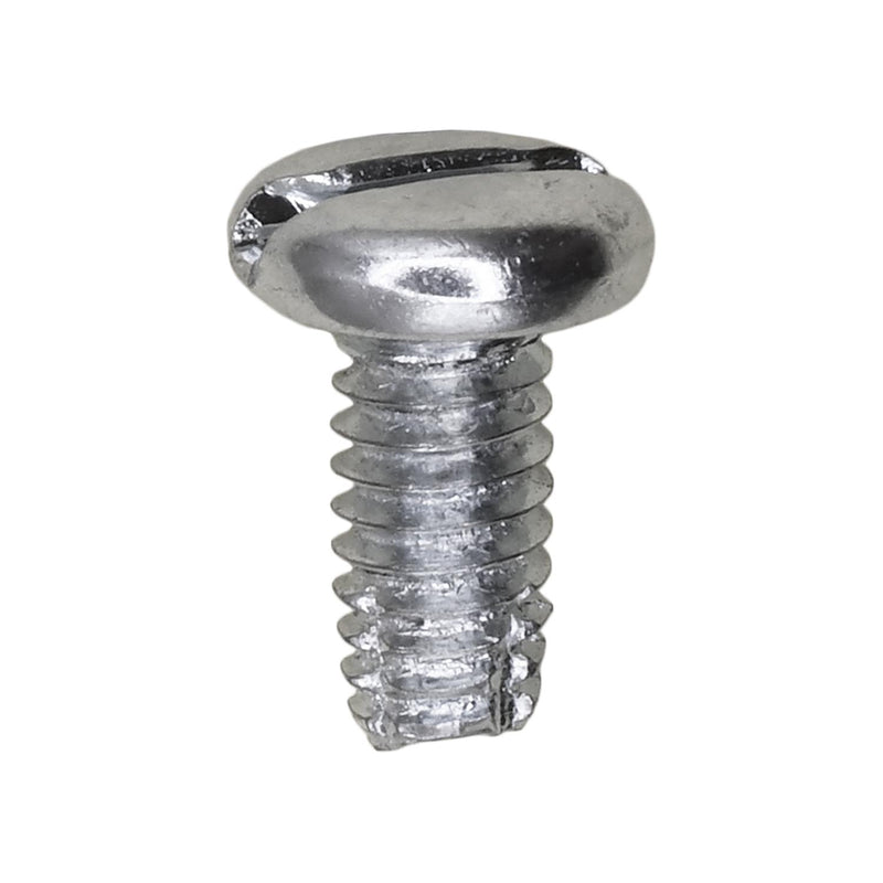 #8-32x3/8" Slotted Pan Head Type F Thread Cutting Screw, Zinc Chromate