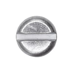 #8-32x1/2" Slotted Pan Head Type F Thread Cutting Screw, Zinc Chromate
