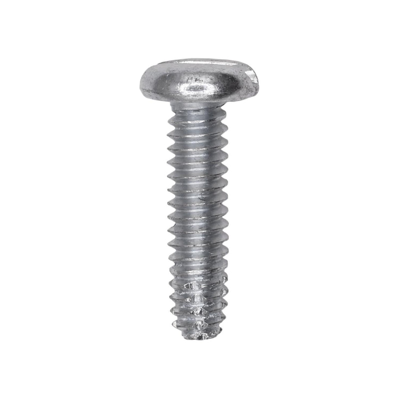 #10-24x3/4" Slotted Pan Head Type F Thread Cutting Screw, Zinc Chromate