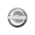 #10-24x3/4" Slotted Pan Head Type F Thread Cutting Screw, Zinc Chromate