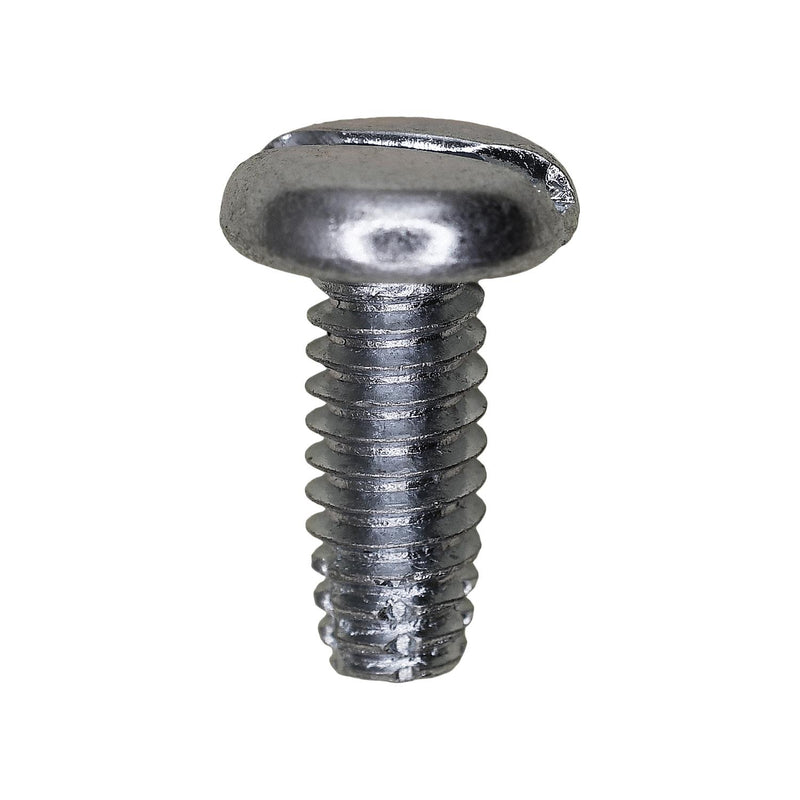 1/4"-20x5/8" Slotted Pan Head Type F Thread Cutting Screw, Zinc Chromate