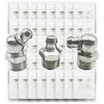 Inch and Metric Steel Zinc Clear Zerks Grease Fittings - 550 PCS