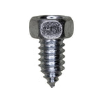 3/8"x3/4" Indented Hex Head Af Tapping Screw, Zinc Chromate