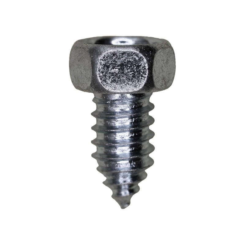 3/8"x3/4" Indented Hex Head Af Tapping Screw, Zinc Chromate