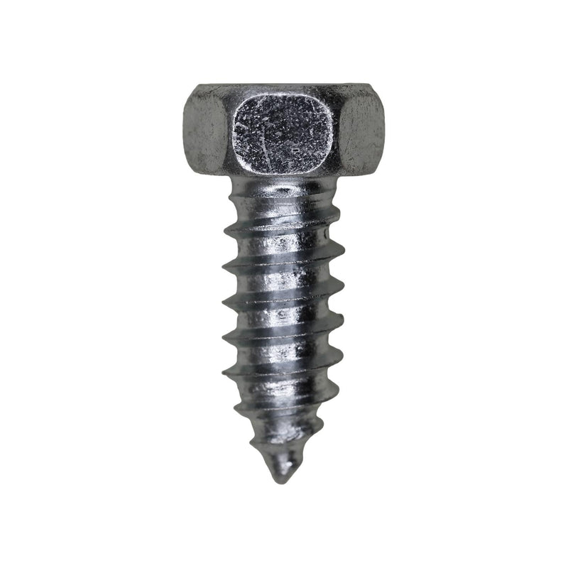 3/8"x1" Indented Hex Head Af Tapping Screw, Type A/AB, Zinc Chromate