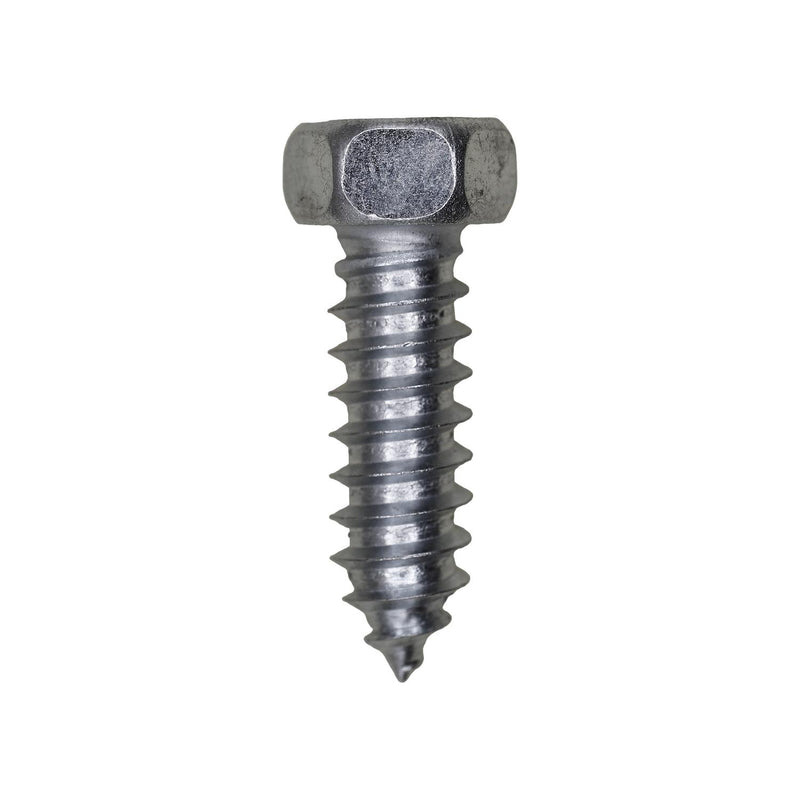 3/8"x1-1/4" Indented Hex Head Af Tapping Screw, Type A/AB, Zinc Chromate