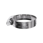 3/4" 300 Stainless Steel Band & Saddle, Steel Screw Hex Worm Gear Type Hose Clamp Size, Plated Screw & Housing