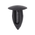 9/32"x5/8" Black Nylon Single Head Plastic Fasteners, 1/2" Head