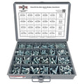 Metric Class 8.8 Hex Cap Screws, Hex Nuts, Flat & Lock Washers - 575 PCS