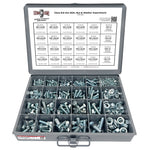 Metric Class 8.8 Hex Cap Screws, Hex Nuts, Flat & Lock Washers - 575 PCS