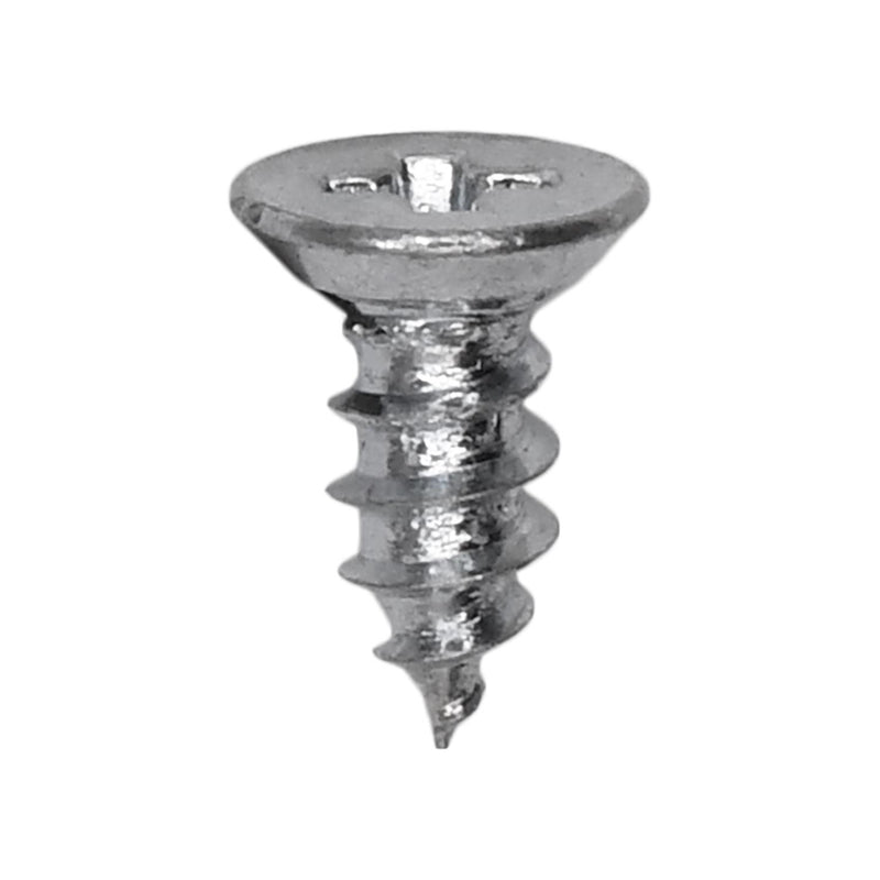 #4x1/4" Phillips Flat Head Tapping Screw, Type AB, Zinc