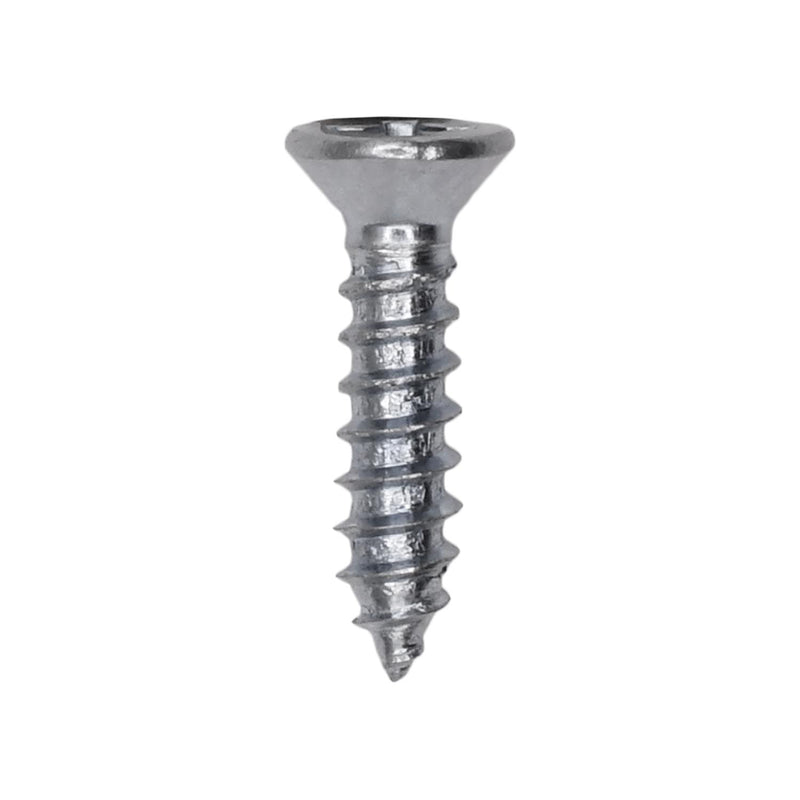 #4x1/2" Phillips Flat Head Tapping Screw, Type AB, Zinc