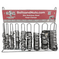 304 Stainless Steel Worm Gear Hose Clamps - 146 PCS