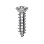 #8x5/8" Phillips Flat Head Tapping Screw, Type AB, Zinc