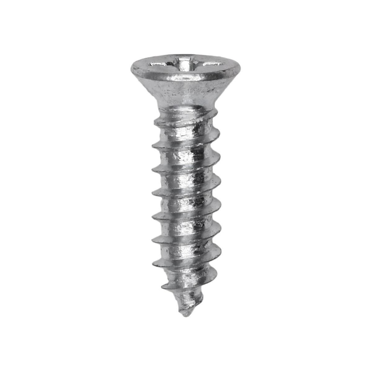 #8x5/8" Phillips Flat Head Tapping Screw, Type AB, Zinc