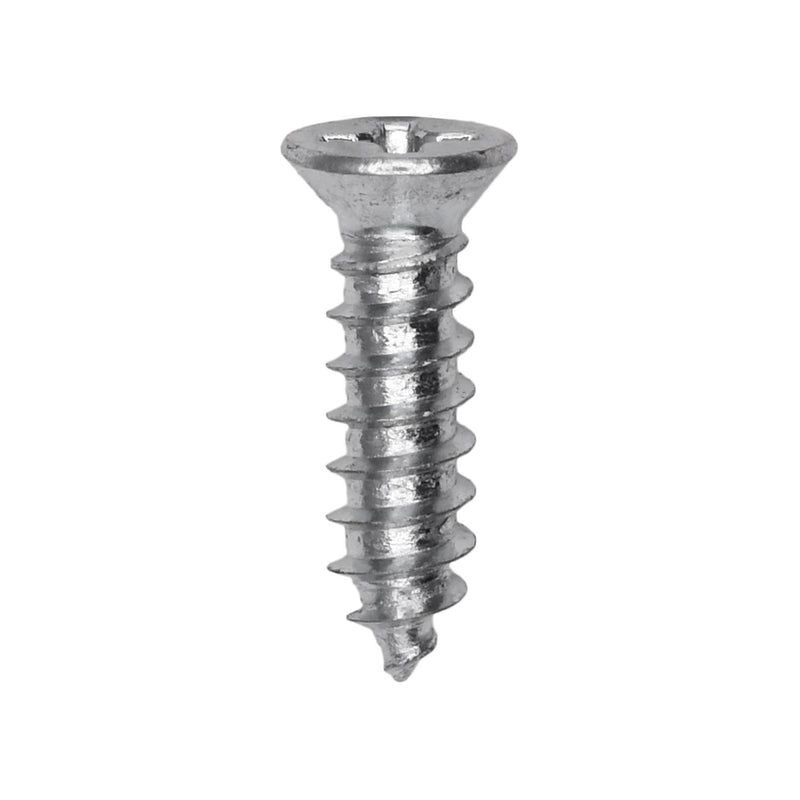 #8x5/8" Phillips Flat Head Tapping Screw, Type AB, Zinc