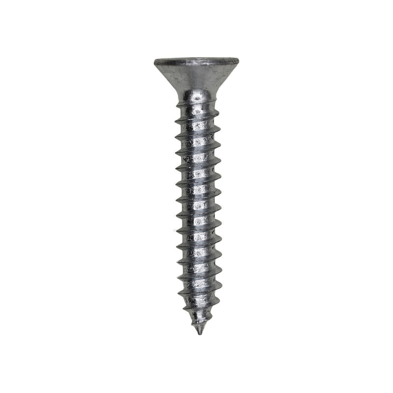 #8x1" Phillips Flat Head Tapping Screw, Type AB, Zinc, Standard