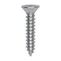 #10x1" Phillips Flat Head Tapping Screw, Type AB, Zinc