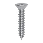 #10x1" Phillips Flat Head Tapping Screw, Type AB, Zinc