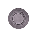 5/16"-18x1-1/4" Hex Spin Lock Head Indented Large Flange Washer Screw, Dog Point, 13/16" Washer, Black Phosphate