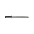 1/8"x25/64" Silver Dome Head Panel Rivets, 3/16"-1/4" Grip, Steel Body, Steel Mandrel, Steel Rivet - Steel Mandrel
