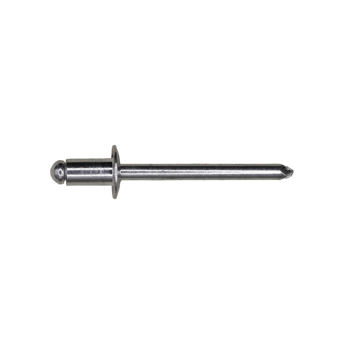 3/16"x9/32" Silver Dome Head Panel Rivets Ad62Abs, 1/16"-1/8" Grip, Aluminum Body, Aluminum Mandrel, Aluminum Rivet - Aluminum Mandrel