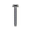 #6-32x1" Hex Head Washer Indented Type F Thread Cutting Screw, Zinc Chromate