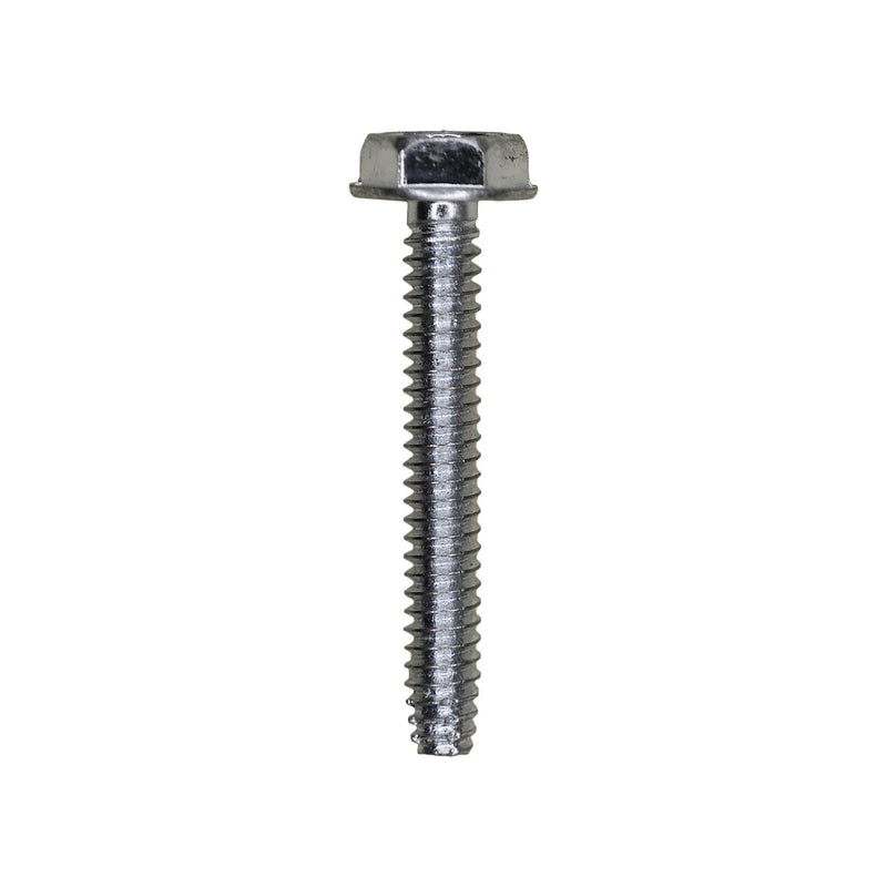 #6-32x1" Hex Head Washer Indented Type F Thread Cutting Screw, Zinc Chromate