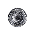 #6-32x1" Hex Head Washer Indented Type F Thread Cutting Screw, Zinc Chromate