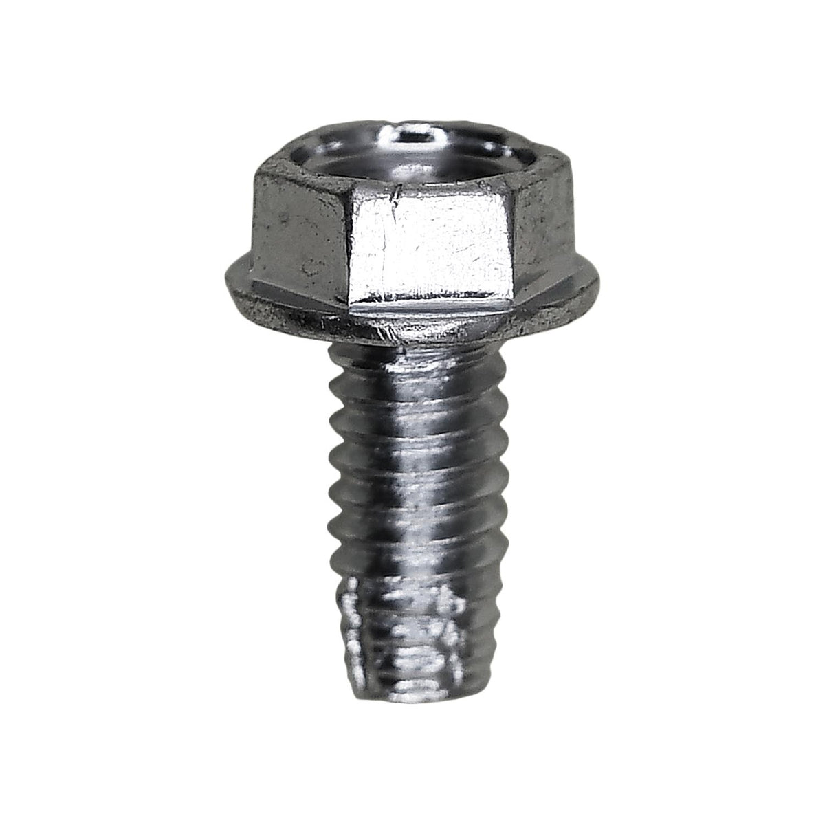#8-32x3/8" Hex Head Washer Indented Type F Screw, Zinc Chromate