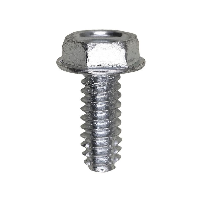 #10-24x1/2" Hex Head Washer Indented Type F Screw, Zinc Chromate