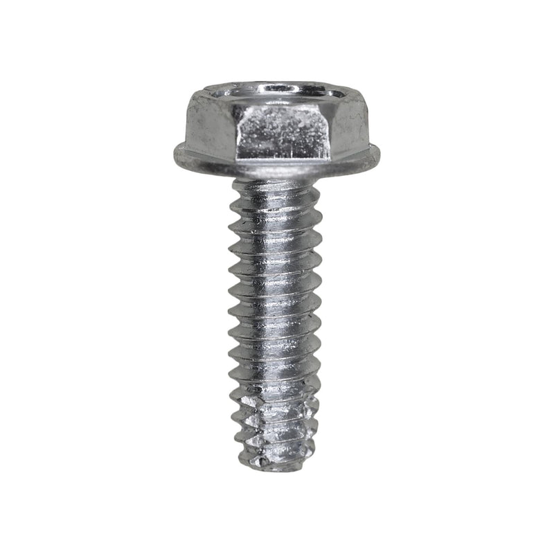 #10-24x5/8" Hex Head Washer Indented Type F Screw, Zinc Chromate
