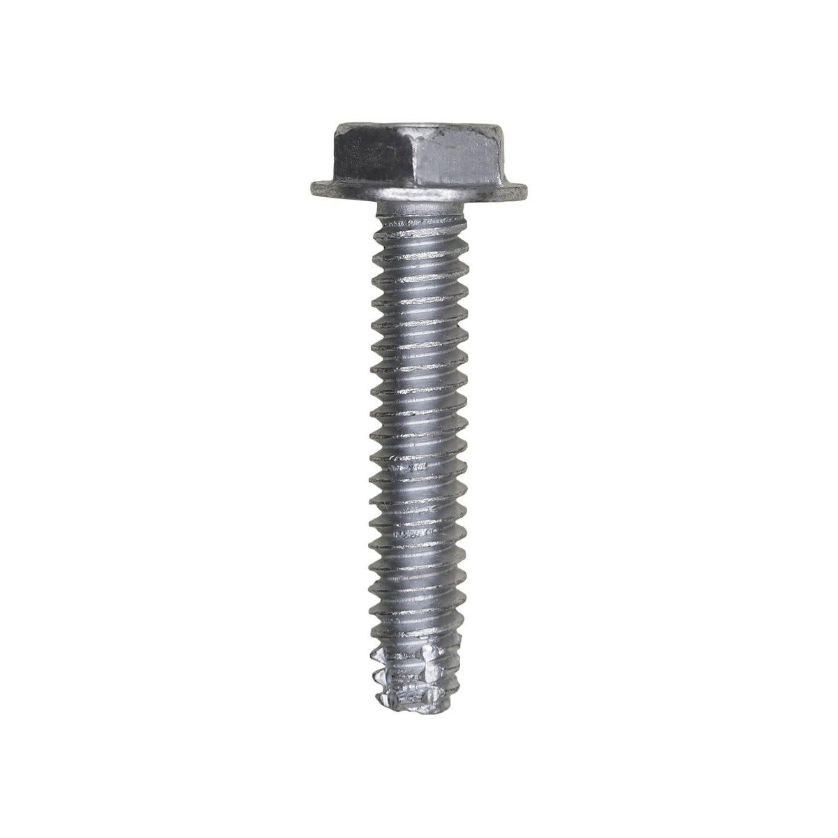 #10-24x1" Hex Head Washer Indented Type F Screw, Zinc Chromate