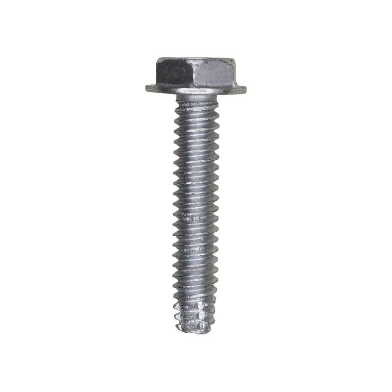 #10-24x1" Hex Head Washer Indented Type F Screw, Zinc Chromate