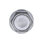 #10-24x1" Hex Head Washer Indented Type F Screw, Zinc Chromate