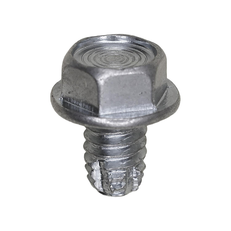 1/4"-20x3/8" Hex Head Washer Indented Type F Screw, Zinc Chromate