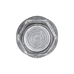 1/4"-20x3/8" Hex Head Washer Indented Type F Screw, Zinc Chromate