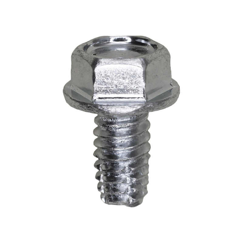 1/4"-20x1/2" Hex Head Washer Indented Type F Screw, Zinc Chromate