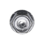 1/4"-20x1/2" Hex Head Washer Indented Type F Screw, Zinc Chromate